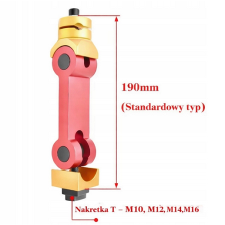 Opór zderzak pozycjoner CNC 3D 360° 190mm frezarka UNIWERSALNY